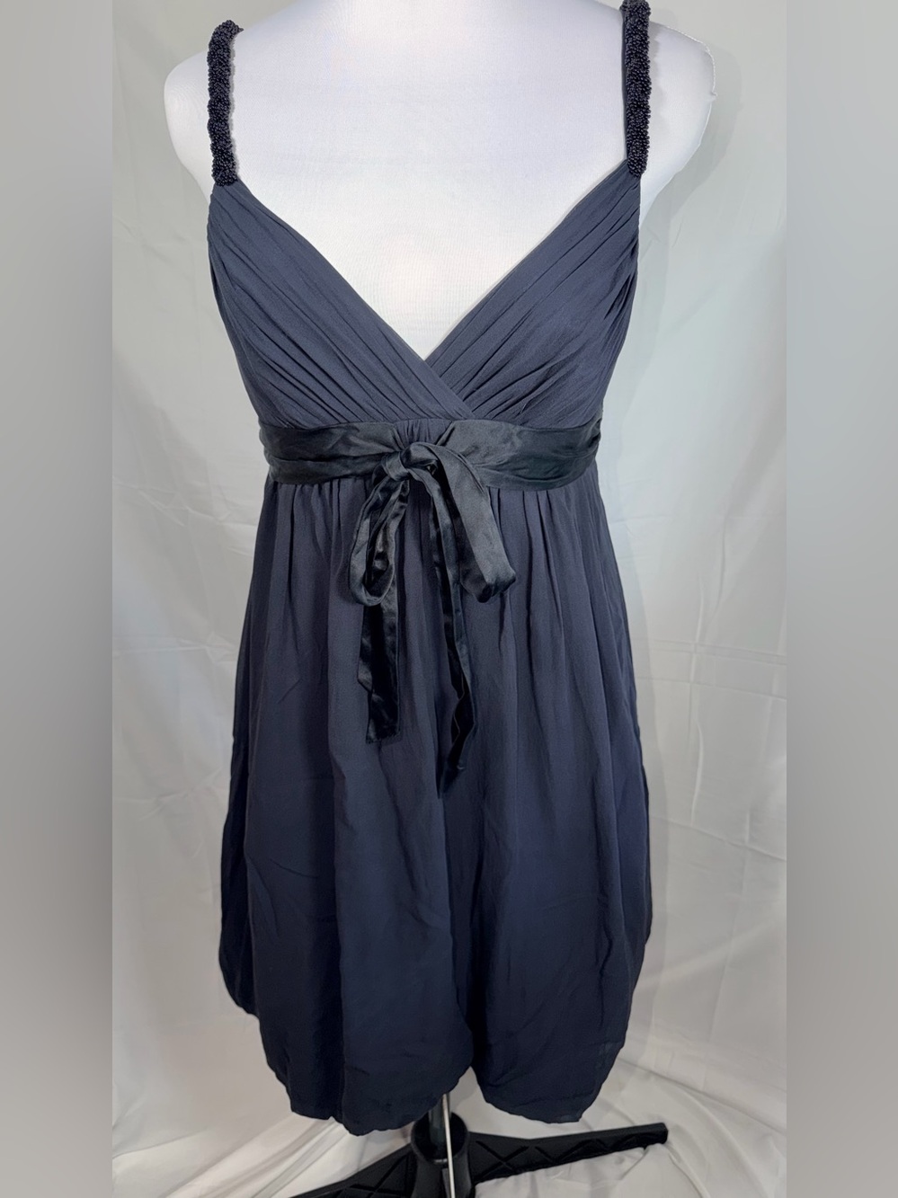 BCBGMaxAzria Blue Silk Mini Dress